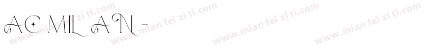 AC MILAN字体转换
